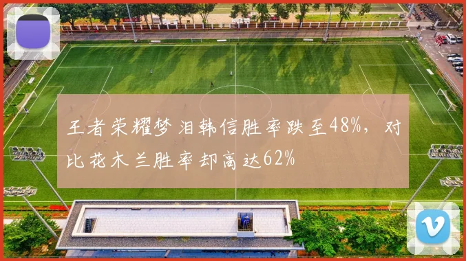 王者荣耀梦泪韩信胜率跌至48%，对比花木兰胜率却高达62%